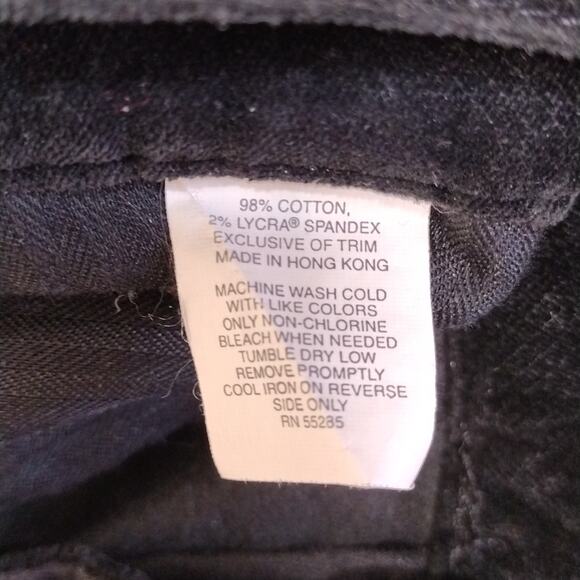 Express Cotton Spandex Formal Business Casual Regular Black Corduroy Pants - Picture 5 of 8